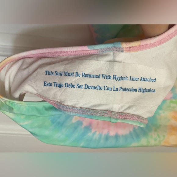 BNWT! STONEY CLOVER LN X TARGET, PASTEL, TIE DYE, CHEEKY, HIGH - LEG, ONE PIECE - Picture 11 of 16